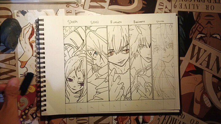 DRAWING character SHUNA🌸 dari Tensei Shitara Slime Datta Ken PART[5/5]BNW