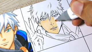 Gambar Gojo Satoru dengan gaya anime yang berbeda! [Jujutsu Kaisen Gambar Tangan]