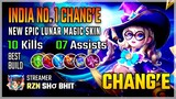 New Epic Lunar Magic Skin | Chang'E Best Build 2020 Gameplay | Diamond Giveaway | Mobile Legends