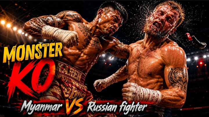 Myanmar Warrior DESTROYS Russian Boxer