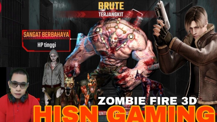game zombie fire 3D. zombie besar brute
