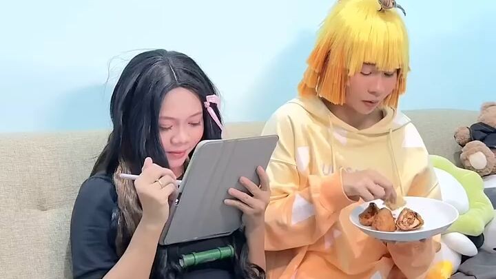COSPLAY ANIME |  jadi karakter kimetsu no yaiba