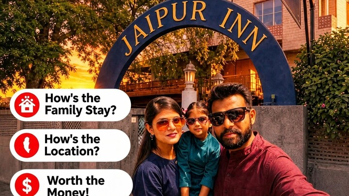 Best Hotel in Jaipur, India? 🏨 Jaipur Inn Full Review | Family Room Tour & Rooftop View! ✨