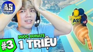 Lạc Vào Đảo Mèo Cute Dễ Thương Tập 3: Được Donate 3 Triệu !?! | Human Fall Flat | AS Mobile Gamer