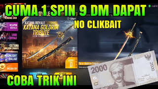 trik 1 kali spin skin katana goldrim tribute free fire