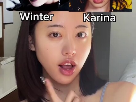 【หน้าตาตามมาตรฐาน SM】ความแตกต่างด้านเมคอัพระหว่างยูจีมินกับวินเทอร์