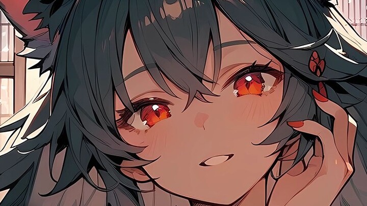 [Yandere/Wolf Girl] Really, even if you just woke up, don't show such a desperate expression... I wi