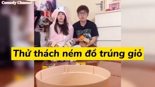 Thử thách ném đồ trúng giỏ