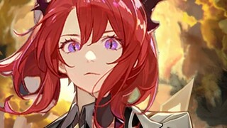 《原神x明日方舟》角色演示-「史尔特尔：听书人」