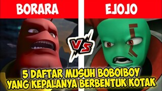 5 Daftar Musuh BoBoiBoy Yang Kepalanya Berbentuk Kotak