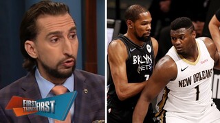 FIRST THINGS FIRST | "Simmons is not a good choice" - Nick Wright reacts to Nets fall to Pelican