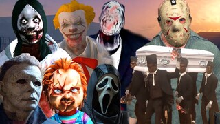 GTA 5 Mod - Slenderman Jeff The Killer Jason Chucky Triệu Hồi 5 Anh Da Đen Vác Quan Tài | Big Bang