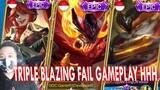 Triple Blazing SKIN fail Gameplay Mobile legends hhh
