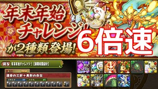 【パズドラ】運命の三針＋異形の存在  6倍速【年末年始チャレンジ】