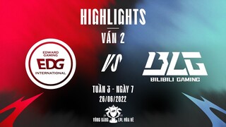 EDG vs BLG | Highlights - Game 2 | Tuần 3 Ngày 7 | LPL Mùa Hè 2022