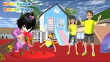Baby Titan Selin Muntah Ulat Cacing Hijau 😰 | Taman Bermain Banjir Dara | Sakura School Simulator