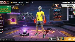 Free Fire _ Vòng Quay May Mắn Vàng Mới Cực Đẹp OB27,Review Skin Nấm Đấm Mới Tron