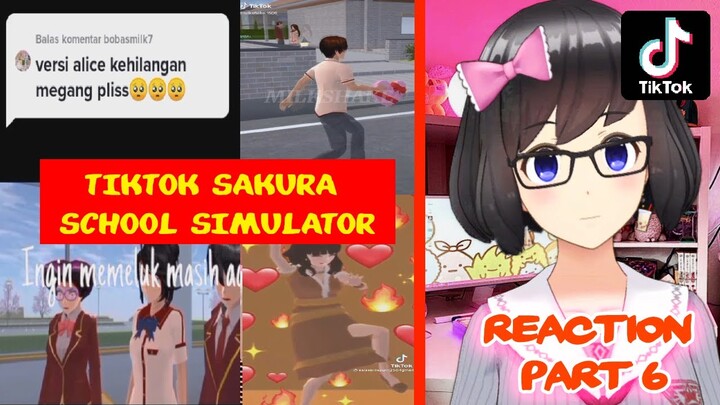 Bu Guru Rina React tiktok 😘😊 - Tiktok Sakura School Simulator Reaction Part 6