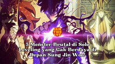 5 Monster Brutal di Solo Leveling yang Gak Berdaya di Depan Sung Jin-Woo! #bestofbest #sololeveling