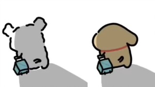 Xiaobai and Xiaojimao are going to school