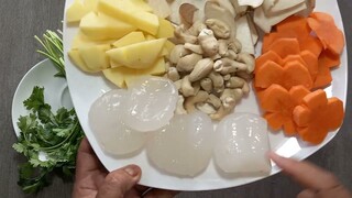 canh thốt nốt hạt điều.Ăn ngọt nhẹ. Bếp Cô tư