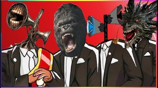 SIREN HEAD & KONG & SIREN ZILLA & DRAGON - Coffin Dance X Baby Shark COVER