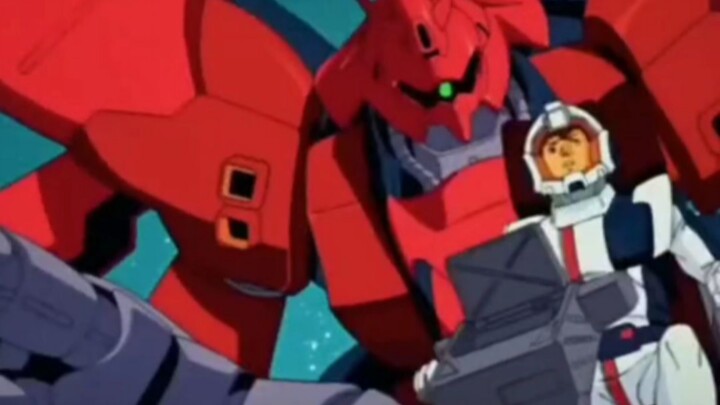 Char: Tremble! My friend! Amuro: The combat power of a MS is determined by its pilot! Isn't it Sazab