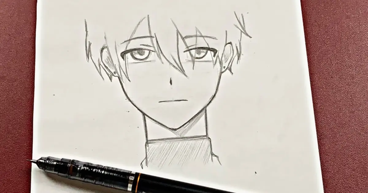 Easy Anime Drawing How To Draw Anime Boy Easy For Beginners Bilibili