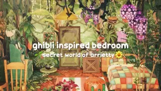 【あつ森】ジブリ アリエッティの部屋🌼🌱 | ghibli-inspired bedroom | Arrietty | Happy Home Paradise speed build