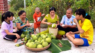 Thu hoạch bưởi da xanh chấm muối ớt siêu cay và cái kết | ATCL T201