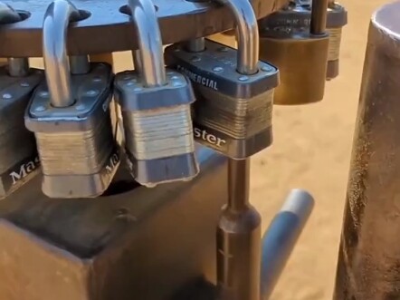 Only someone with an IQ of 1,000 could come up with a lock like this.