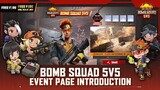 Bomb Squad 5v5 Event Page Introduction | Garena Free Fire MAX
