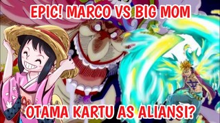 SPOILER ONE PIECE 995 - EPIC! Marco VS Big Mom! Otama Sudah Di Onigashima, Kartu AS Aliansi?