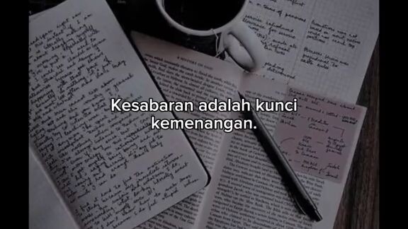 kesabaran adalah kunci untuk sampai kesuksesan