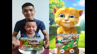 @Anh Trai Xi Muội Bắt Chước Mèo Ginger2 Ăn Bánh Marine Jungle Boy T_Rex ORION