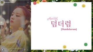 Apink (에이핑크) - Dumhdurum (덤더럼) Lyrics [Color Coded+Eng/Rom/Han]