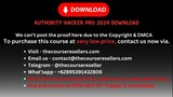 Authority Hacker Pro 2024 Download