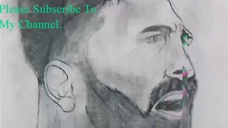 Messi Drawing .