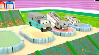 Five Little Monkey   Bingo Song _ Cars Play with Huge Soccer Balls _ Nursery Rhy