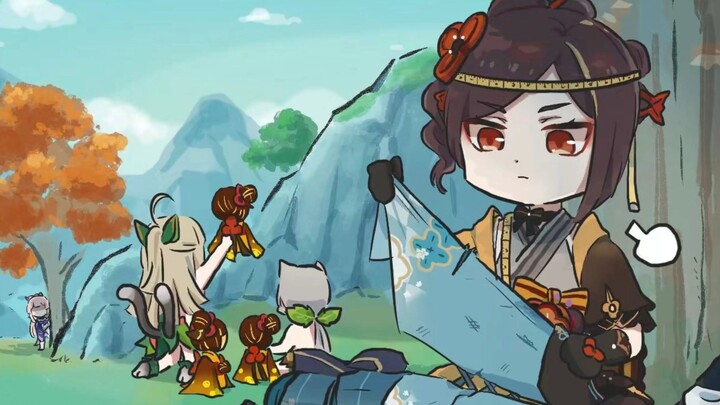 【Sang Raja Berhati Lemah】Chiran: Satu punya dua… begitu terus… Kokoro: Terus itu maksudnya apa?