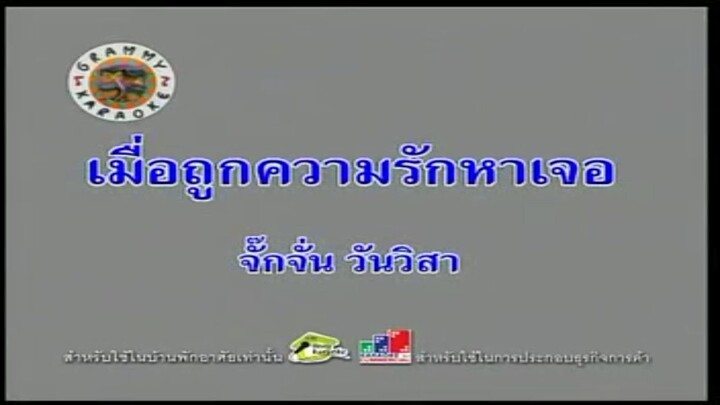5.เมื่อถูกความรักหาเจอ (คาราโอเกะ) - จั๊กจั่น วันวิสา