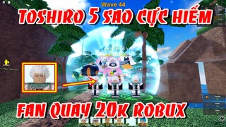 Fan Bỏ 20.000 Robux quay Toshiro 5 Sao 9 (Ice Dragon) Cho Giáo Sư Review | ALL STAR TOWER DEFENSE