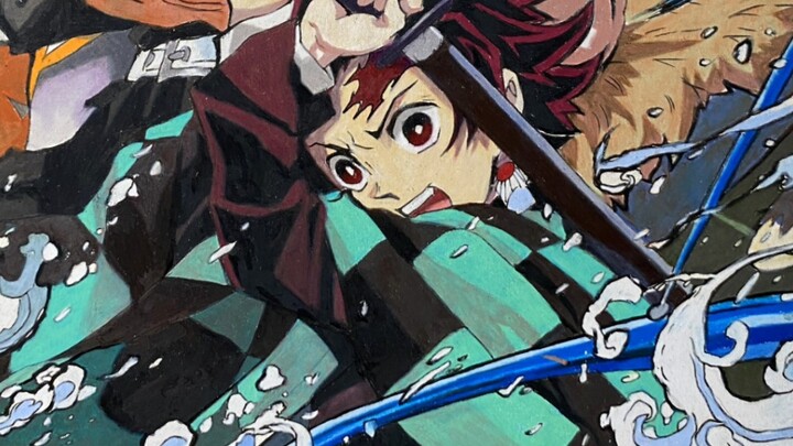 Demon Slayer: Full Hand-Drawn Step-by-Step — From the First Stroke to the Last, See How I Created Th