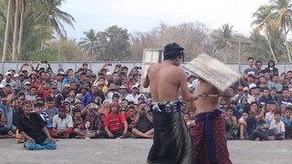 Haji Rizal vs Guntur Telu || Peresean Lombok