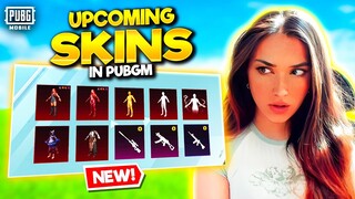 REACTING to UPCOMING SKINS IN PUBG MOBILE || NEW TWERK EMOTE || MYTHIC SKINS || UPGRADABLE GUNS 🔥