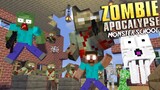 ZOMBIE APOCALYPSE | Monster School | Minecraft Animation