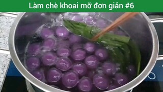 Làm chè khoai mỡ đơn giản p6