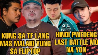 PISTOLERO IBINAHAGI NA MAS MALAKI ANG TF SA FLIPTOP KUMAPARA SA PSP | YUNIKO AYAW PAGRETERUHIN
