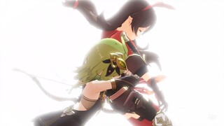 [Genshin Impact Animation] Amber Saves Cole (Genshin Impact Manga Adaptation)