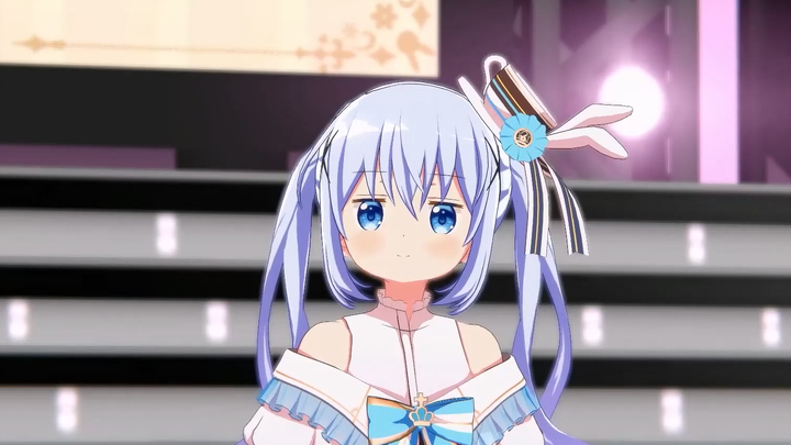 "สั่งกระต่ายเหรอ?" - ภาพเดี่ยวของชิโนจากคอนเสิร์ตเสมือนจริงครั้งที่สอง